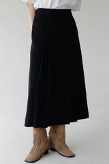 ソイミルクプリーツロングスカート/Soymilk Pleated Long Skirt (3color)