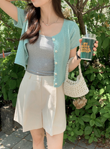 Soft Layered Rib Sleeveles (3color)