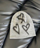 [UNISEX] Heart spray beanie