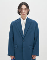 Peaked Lapel Loose Fit Blazer(3  color) (6596182343798)