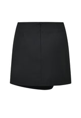 アシンメトリックベルトミニスカート / ASYMMETRIC BELT MINI SKIRT