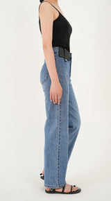 ミディアムストレートデニムパンツ / MEDIUM BLUE STRAIGHT DENIM PANTS [16626]