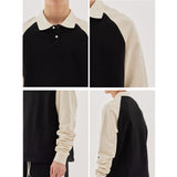 ラザストリングカラースウェットシャツ / Raza String Collar Sweatshirt (3color)