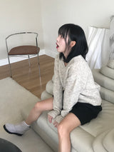 フレスノⅤネックニット