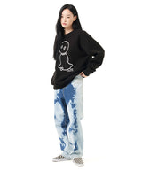 [プレオーダー11月11日]メルトアウトラインロゴスウェットシャツ / MELT OUTLINE LOGO SWEATSHIRT (4565054357622)