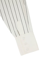 DOZI - Pinched Stripe Oversized Shirts _ Ivory
