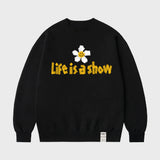 [UNISEX] Tape Flower Smile Sweatshirt