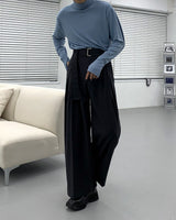 ツインベルトワイドパンツ/SK Twin Belt Wide Pants (3 colors)