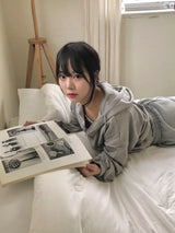 Melora hood zip-up set