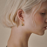 [925 Silver] ハートフープピアス