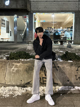 LMN オーバーサイズフィットウールデニムジャケット / LMN Oversized Fit Wool Denim Jacket (2 colors)