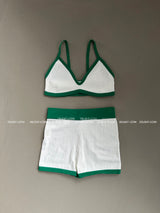 knitwear colored bikini swimwear