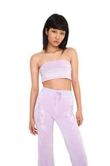 ベルベットラインストーンチューブトップ / Velvet Rhinestone Tube Top (4168741978230)