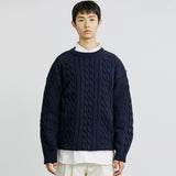 チェーンセーター/FTTS CHAIN CABLE SWEATER NAVY
