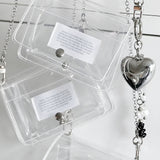 クリアpvcミニチェーンバッグ / Clear pvc mini chain bag