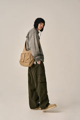 VINTAGE WASHED RIDER JACKT-CHARCOAL