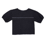 Fetching lace T-shirts (black) (6684249653366)
