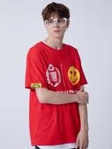 サステナブルキャンペーンTシャツ/SUSTAINABLE FASHION CAMPAIGN 1/2 T-SHIRT_RED