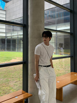 デイパーフェクトマッスルフィットアイスバンドショートスリーブTシャツ / Day Perfect Muscle Fit Ice Bundo Short-Sleeved T-Shirt (9 colors)