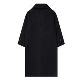 オーバーサイズバルマカーンコート / OVERSIZE BALMACAAN COAT - BLACK