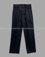 リネンツータックロングパンツスラックス / ECT linen two-tuck long pants slacks (2 colors)