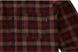 Loose-fit check shirts - Darkbrown (4622121336950)