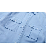 サプライストリングベスト/Oxford Multi Pocket Shirts (Blue)