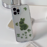 フォアリーフラビットフォーンケース / Four Leaf Clover Rabbit Phone Case