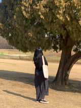 ディアスプリングフラワーバンディングロングスカート / Dear Spring Flower Banding Long Skirt (3 colors)