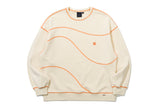 ウェーブステッチスウェットシャツ / WAVE STITCH SWEAT SHIRT_OATMEAL