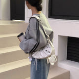[BELLIDE MADE] セカンドトラックVネックオーバーサイズフィットスウェットシャツ