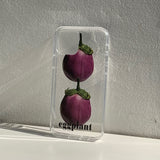 エッグプラントアイフォンケース(ソフト)/EGGPLANT PHONE CASE 1 (JELLY)