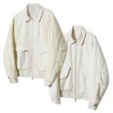 REVERSIBLE CWU-45P FLIGHT BOMBER JACKET CREAM