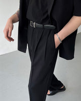 CR スローリネンワイドスラックス / CR Slow Linen Wide Slacks (2 colors)