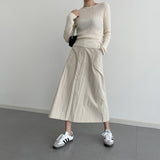 Bye pocket nylon skirt [2 colors]