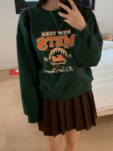 NY METS Printing Sweat Shirt (3color)