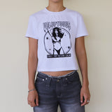 VOLUPTUOUS CROP T-SHIRT (WHITE)