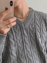 ASCLO Cinnamon Twist V Knit (4color)