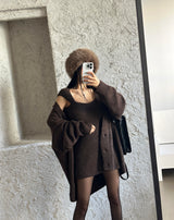5 color fake fur bucket hat