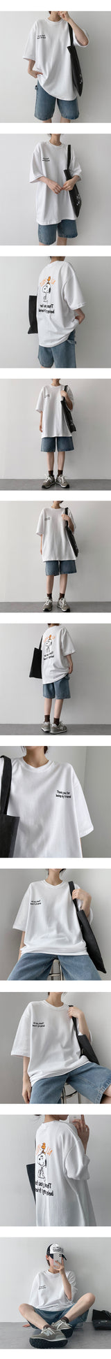 スマイルスヌーピーショートスリーブTシャツ / Smile Snoopy Short-Sleeved T-Shirt
