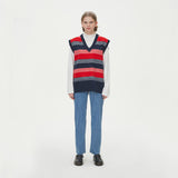 CASHLIKE BLENDED KNIT VEST_RED (6610824298614)