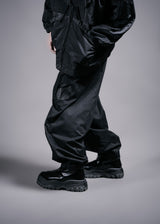 Four-eye carbon peached Pants