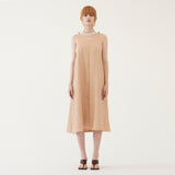 CASUAL SLEEVELESS DRESS (PEACH) (6579694960758)