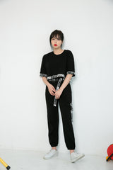 ウルトラバンドクロップTシャツ/TOP(8651) Ultra Band Crop Tee