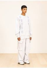 MNボウンオーバーサイズスェットシャツ/MN BONE OVERSIZED SWEAT SHIRTS