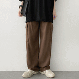 チャイミングピンタックリンクルカーゴワイドスラックス / Chiming Pin Tuck Wrinkle Cargo Wide Slacks Pants