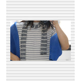 Stripe Muffler Gray