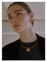 Big Melting Heart Pendant (Gold)