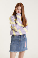 ケーブルストライプセーター/CABLE STRIPE SWEATER