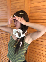 Simi ribbon hair pin (Gold / Select side) 